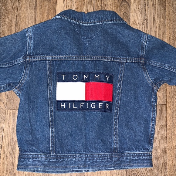 Vintage Tommy Hilfiger 3T toddler Denim Jean Jacket with Snaps- Embroidered Logo - Picture 10 of 17